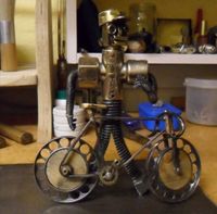 Miniatur Werkstatt,Scrap Art,Metall Art